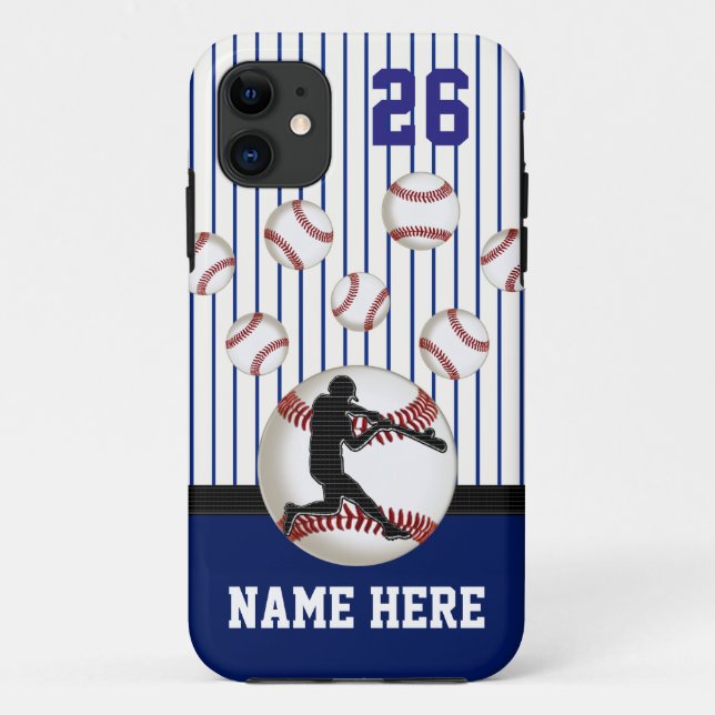 Des coques iphone de baseball personnalisés de plu (Dos)