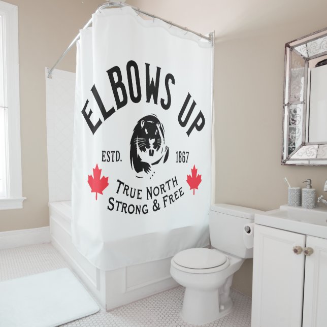 Des Coudes ! Rideau de douche (En situation)