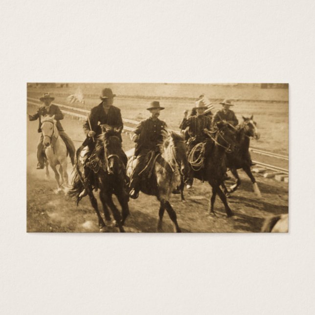 Des cowboys après le train de Teddy Roosevelt 1903 (Devant)