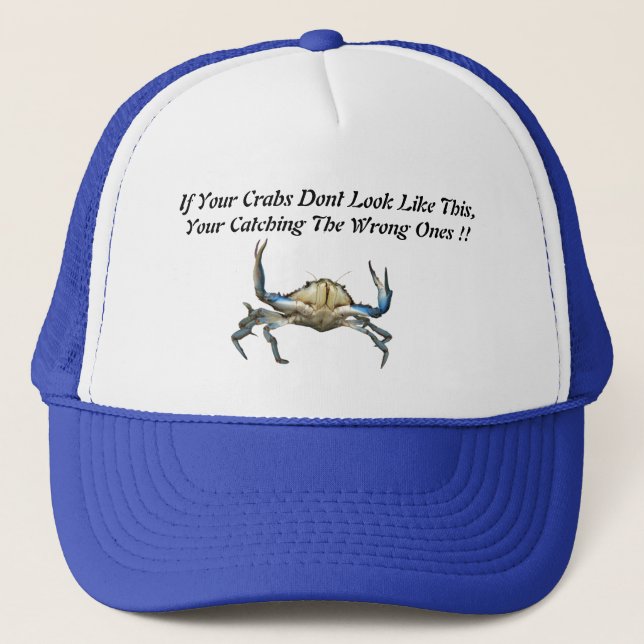 Des crabes, Casquette De Camions Drôle. (Devant)