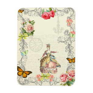 Des des 18. JahrhundertsVintage Collage Magnet