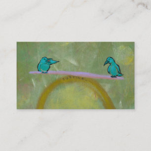 Des empfindlichen einzigartige Kunst Visitenkarte