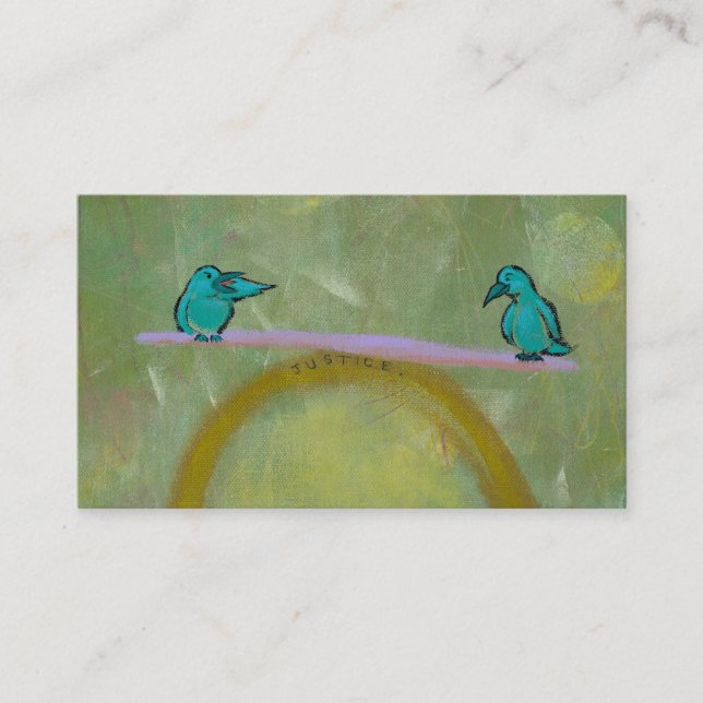 Des empfindlichen einzigartige Kunst Visitenkarte (Vorderseite)