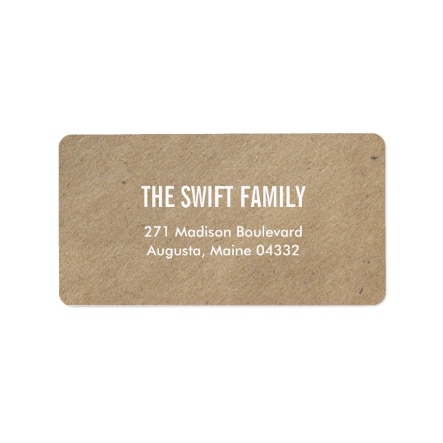 Des Étiquettes de adresse tout simplement créatifs (Devant)