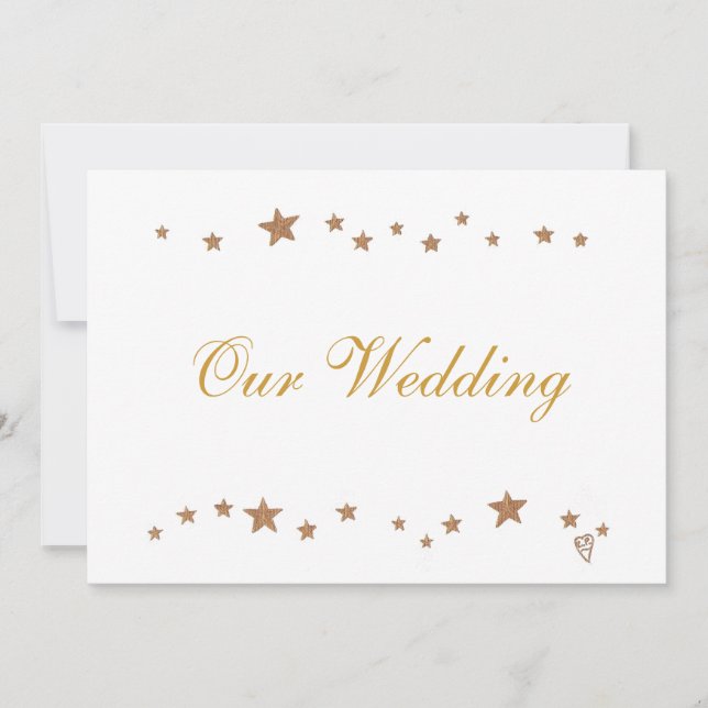 Des étoiles d'or vivantes Nos invitations de maria (Devant)