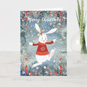 Des Feiertagskarten-Schnees der frohen Weihnachten