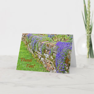 Des Fleurs Violettes Qui Tombent Sur Du Merci Mur 