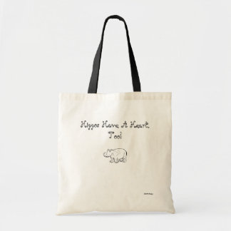 Des Flusspferds haben ein Herz, auch Tasche