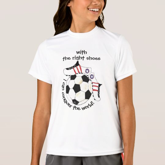 Des inspirierend Fußball-Mädchens erobern die Welt T-Shirt