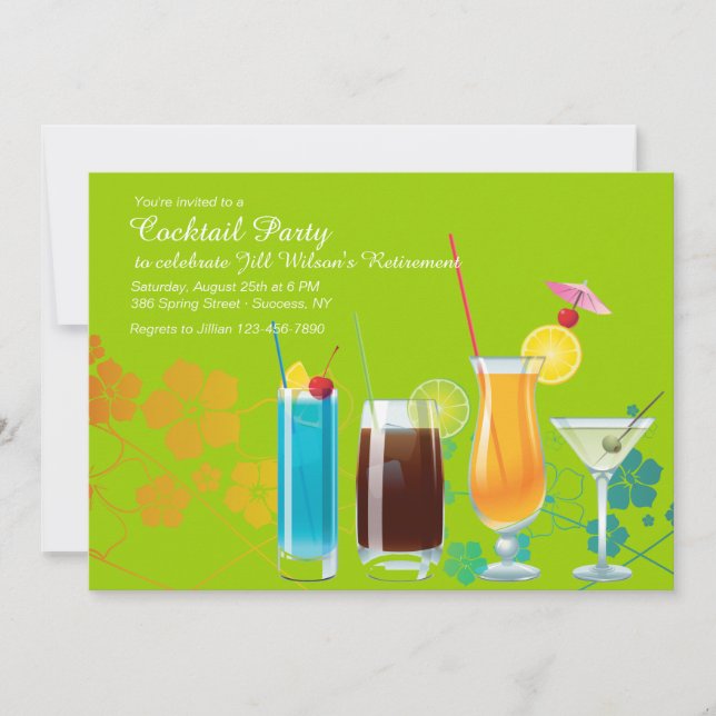 Des invitations de cocktail, VOUS SÉLECTIONNEZ la (Devant)