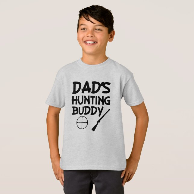Des Jagdfreundes des Vaters lustiges Jungen-Shirt T-Shirt (Vorne ganz)