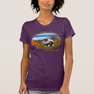 Des Kaliforniens der Damen Keeshond-Logo-Shirt T-Shirt