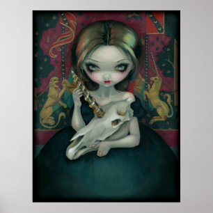 DES KUNST-DRUCKES der Geist des Einhorns gotische Poster