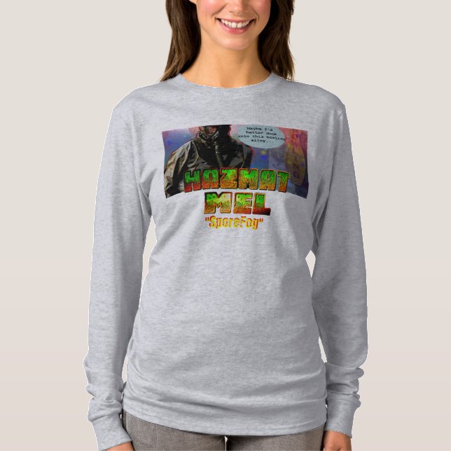 Des LongSleeve der Damen "Hazmat Mel - SporeFog" T-Shirt (Vorderseite)