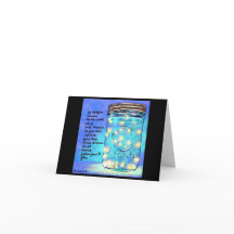 Des lucioles dans un Carte pour notes Jar ©Millwar