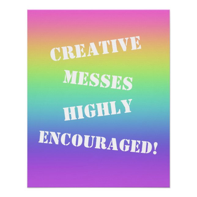 Des Messes Créatives Encouragées ! Poster arc-en-c (Devant)