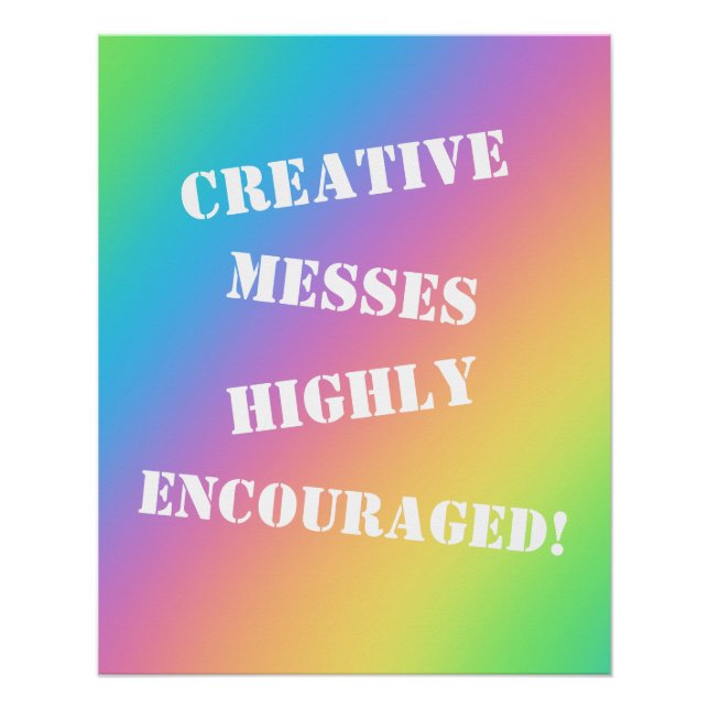 Des Messes Créatives Encouragées ! Poster arc-en-c (Devant)