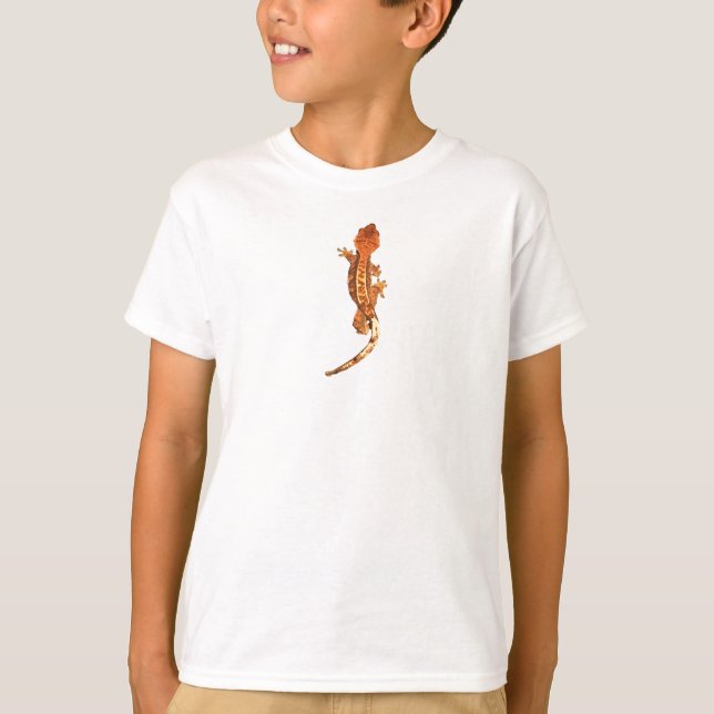 Des mit Haube das T-Shirt Geckokindes (Vorderseite)