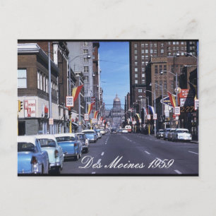 Des Moines 1959 Postcard Postkarte