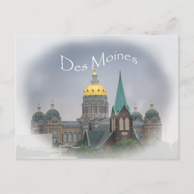 Des Moines Hauptstadt Postcard Postkarte (Vorderseite)