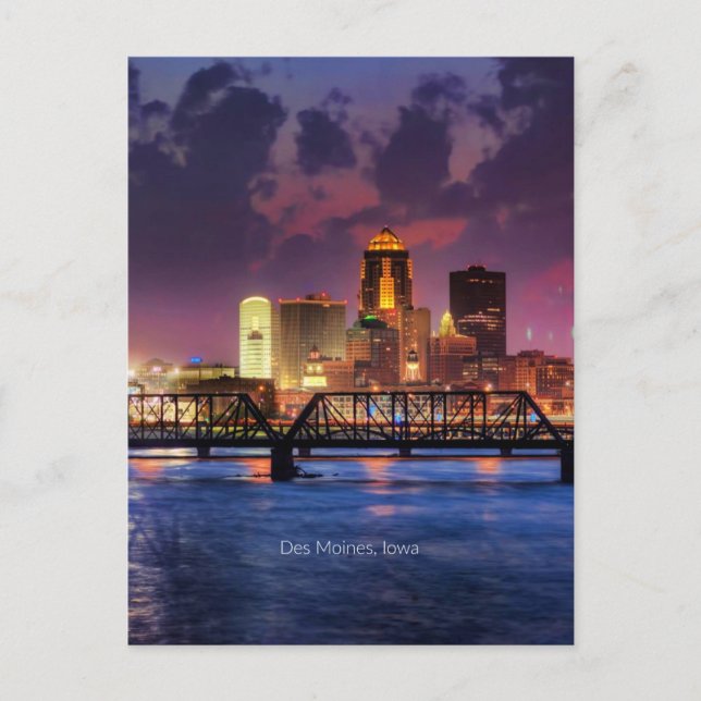 Des Moines, Iowa City Postkarte (Vorderseite)