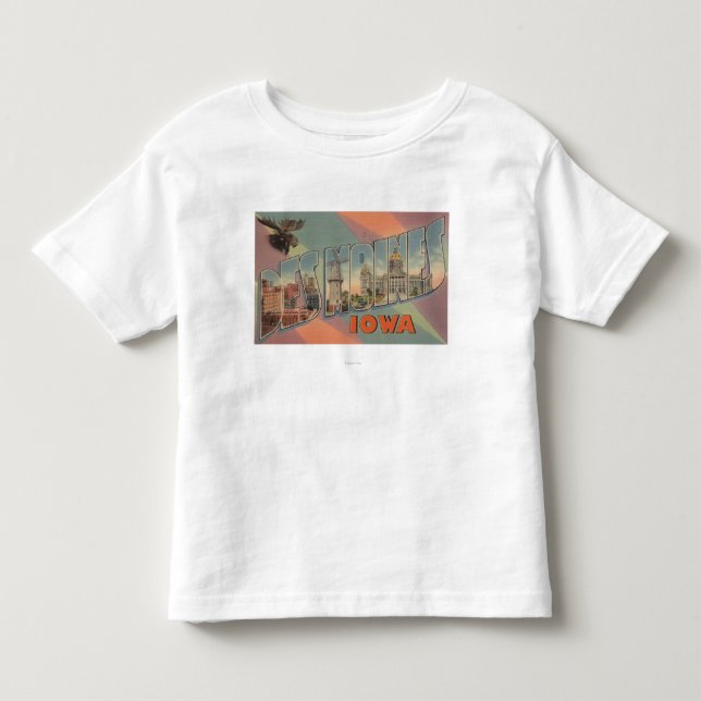 Des Moines, Iowa (Elch-Kopf) Kleinkind T-shirt (Vorderseite)