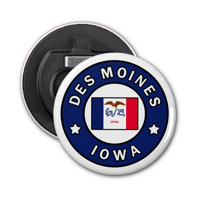 Des Moines Iowa Flaschenöffner (Vorderseite)