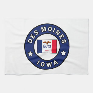 Des Moines Iowa Geschirrtuch