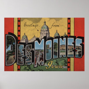 Des Moines, Iowa - Große Briefszenen Poster
