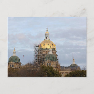 Des Moines, Iowa - Hauptstadt Gebäude Postkarte