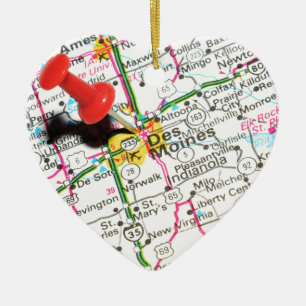 Des Moines, Iowa Keramikornament
