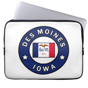 Des Moines Iowa Laptopschutzhülle