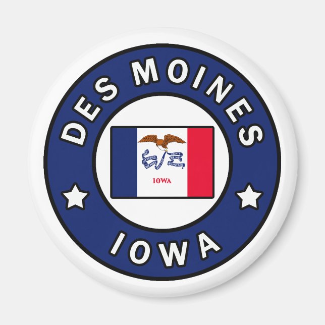 Des Moines Iowa Magnet (Vorne)