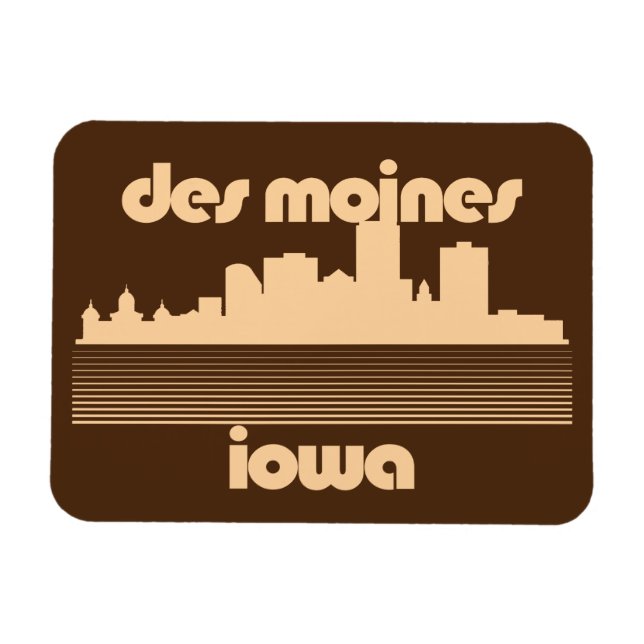 Des Moines, Iowa Magnet (Horizontal)