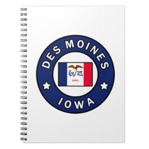Des Moines Iowa Notizblock