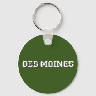 Des Moines Iowa Schlüsselanhänger
