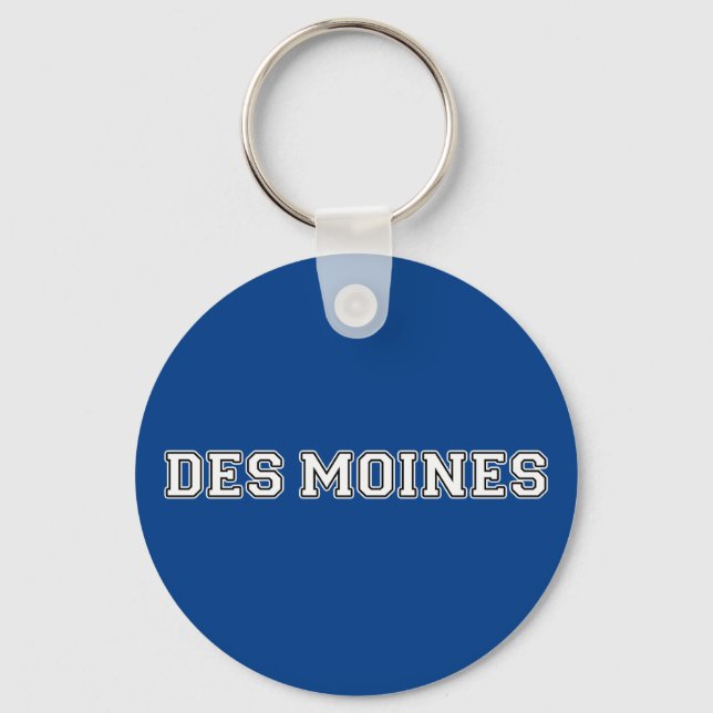Des Moines Iowa Schlüsselanhänger (Vorderseite)