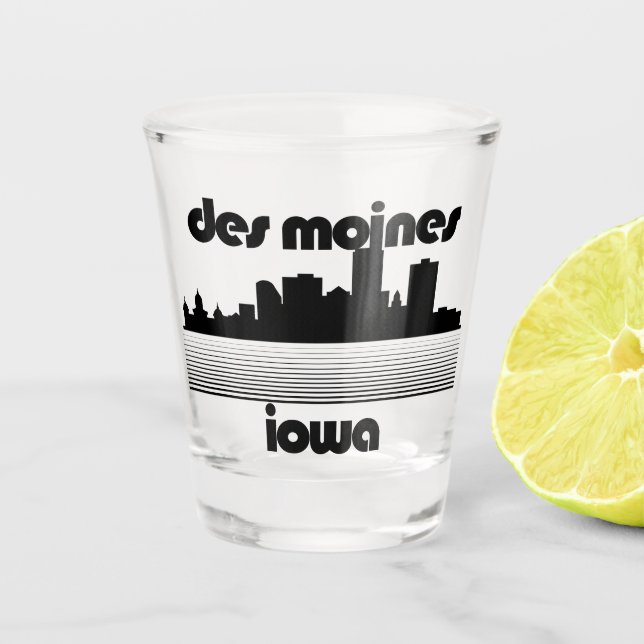 Des Moines, Iowa Schnapsglas (Vorderseite)