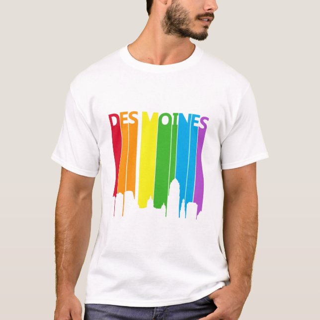 Des Moines Rainbow T-Shirt (Vorderseite)