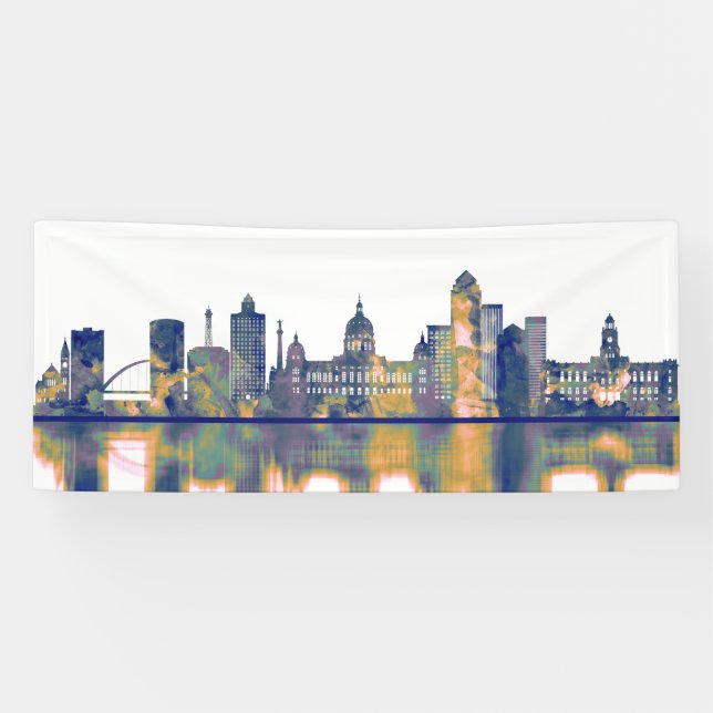 Des Moines Skyline Banner (Horizontal)