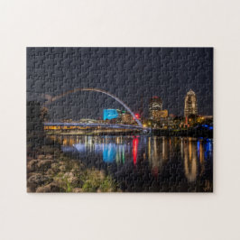 Des Moines Skyline nachts