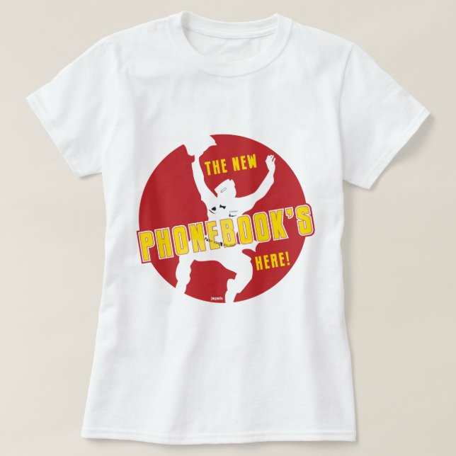 Des neuen Telefonbuchs hier! T-Shirt (Design vorne)