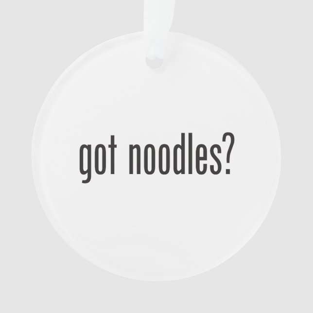 des nouilles (devant)