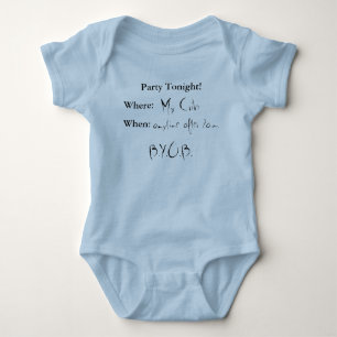 Des Party Baby heute Abend Strampler