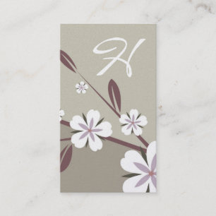 des Platin-311-Metallic Grün Blüten-der Visitenkarte