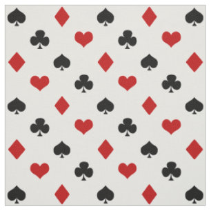 Des Poker-Thema-  Kasino-Thema Karten-der Anzugs-  Stoff