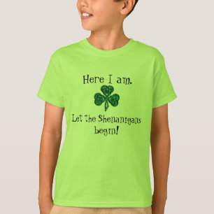Des St Patrick des Kindes Tag ließ die Shenanigan T-Shirt