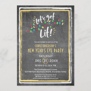 Des Sylvesterabends GELASSENE US ERHALTEN LIT Einladung