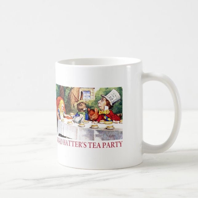 DES VERRÜCKTEN HUTMACHERS TEETRINKEN KAFFEETASSE (Rechts)