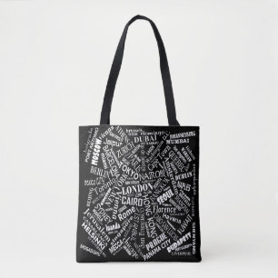 Des villes du monde tout plus de - imprimez le sac